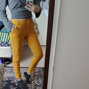 Mustard yellow trousers